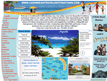 Tablet Screenshot of caribbeantraveldestinations.com